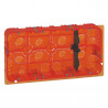 Boîte multimatériaux Batibox grand format 2x10 modules Mosaic - profondeur 50mm