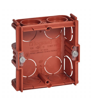 Boîte monoposte Batibox maçonnerie carrée associable - profondeur 30mm