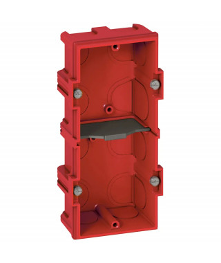 Boîte multiposte Batibox maçonnerie 2 postes ou 4 à 5 modules - profondeur 40mm