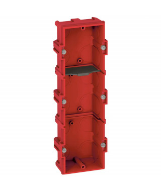 Boîte multiposte Batibox maçonnerie 3 postes ou 6 à 8 modules - profondeur 40mm