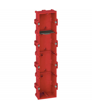 Boîte multiposte Batibox maçonnerie 4 postes 8 à 10 modules - profondeur 40mm