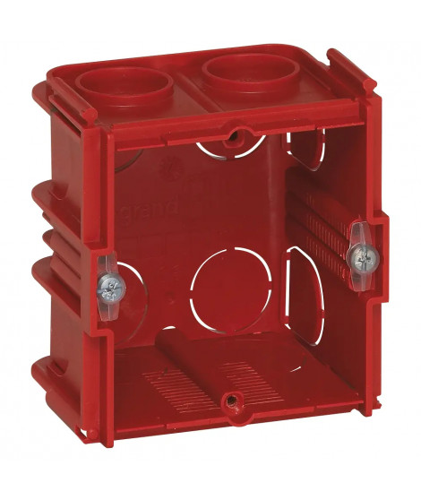 Boîte monoposte Batibox pour maçonnerie 1 poste carrée associable profondeur 50
