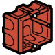 Boîte monoposte Batibox pour maçonnerie 1 poste carrée associable profondeur 50