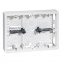 Cadre saillie prof. 46mm Mosaic pour 2x6, 2x8 ou 2x3x2 modules et support 080266