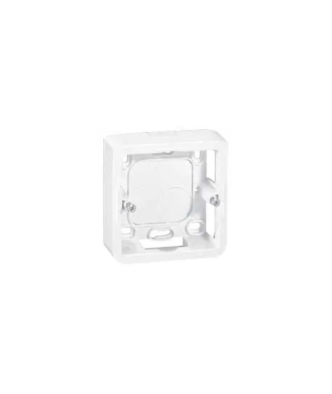 Cadre saillie profondeur 40mm Mosaic pour 2 modules et support référence 080251