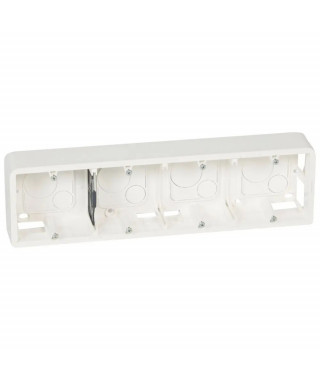 Cadre saillie prof.40 Mosaic pour 10 ou 4x2 modules horizontal et support 080254