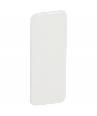 Plaque obturation pour Jupiter encastré droit 1 poste blanc