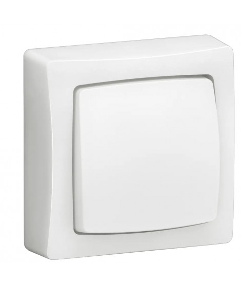 Transformeur simple Appareillage Saillie complet blanc