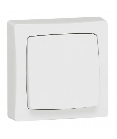 *POUSSOIR 6A APPAREILLAGE SAILLIE COMPLET - BLANC