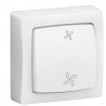 Commande de VMC Appareillage saillie complet blanc