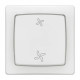 Commande de VMC Appareillage saillie complet blanc