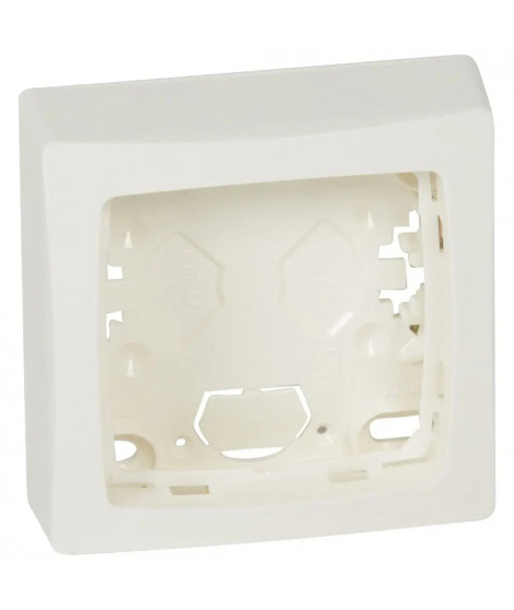 Cadre saillie 1 poste Appareillage saillie blanc