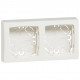 Cadre saillie 2 postes Appareillage saillie blanc