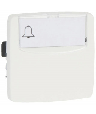 Poussoir 6A porte-étiquette Appareillage saillie composable - blanc