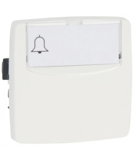 Poussoir 6A porte-étiquette Appareillage saillie composable - blanc
