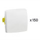Lot de 150 transformeurs simples Appareillage Saillie composable blanc