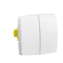 Transformeur double Appareillage Saillie composable blanc