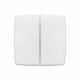 Transformeur double Appareillage Saillie composable blanc