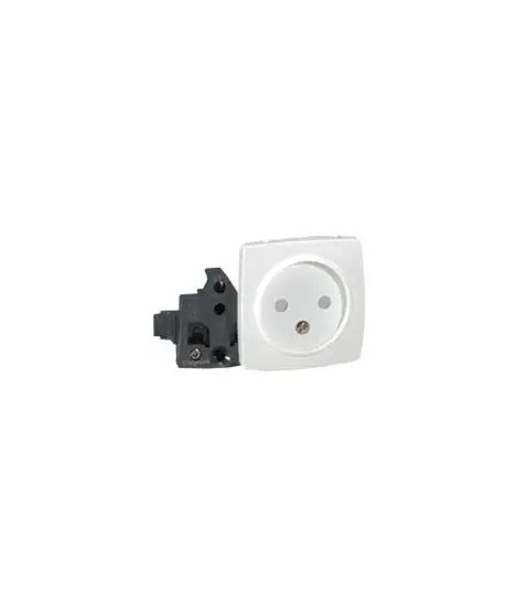 Prise de courant 2P Appareillage saillie composable - blanc