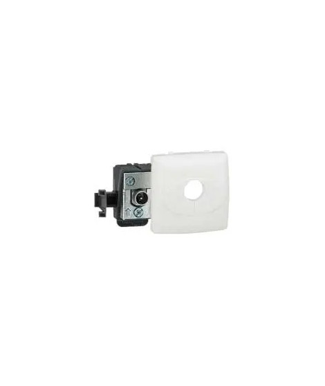 Prise télévision simple mâle Appareillage saillie composable - blanc