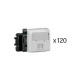 Lot 120 prises RJ 45 cat. 5 FTP Appareillage Saillie composable blanc