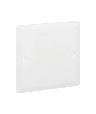 Couvercle universel carré Batibox 80x80mm pour boîte 1 poste