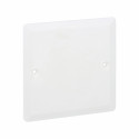 Couvercle universel carré Batibox 80x80mm pour boîte 1 poste
