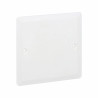 Couvercle universel carré Batibox 80x80mm pour boîte 1 poste