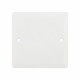 Couvercle universel carré Batibox 80x80mm pour boîte 1 poste