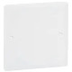 Couvercle universel carré Batibox 100x100mm pour boîte Ø85mm