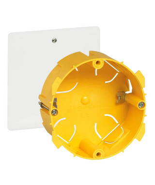 Boîte pour dérivation Batibox cloisons sèches Ø85x40mm couvercle 100x100mm