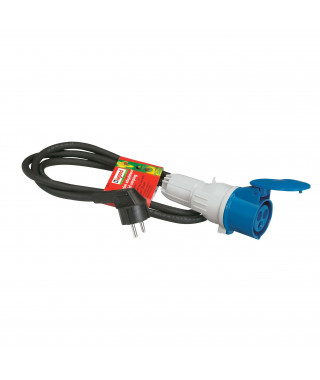 Cordon adaptateur pour caravane, marchés ou camping-car - longueur 1,5m