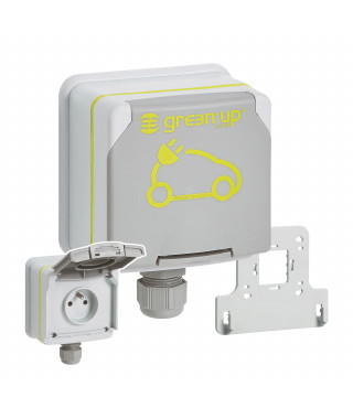 Prise saillie Green'up Access véhicule électrique Modes 1/2 IP66 IK08 16A 230V