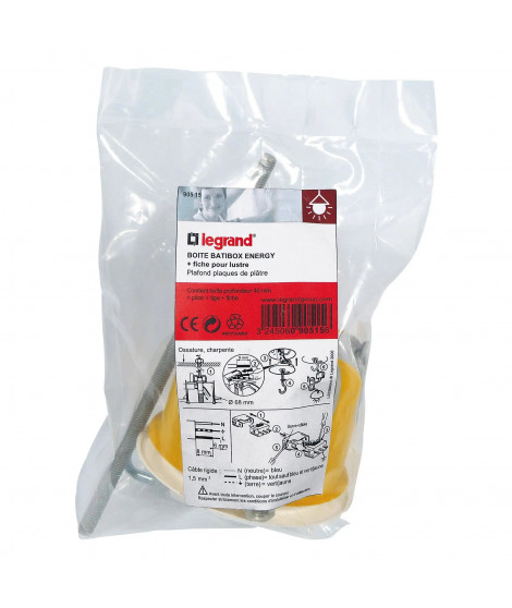 Boite point de centre DCL Eco Batibox - pour plaque de plâtre