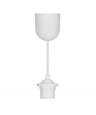 Suspension douille DCL 1 douille E27 et 1 câble blanc long.60cm avec fiche DCL