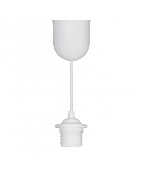 Suspension douille DCL 1 douille E27 et 1 câble blanc long.60cm avec fiche DCL
