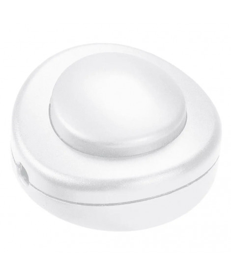 Interrupteur 2A 250V~ avec commande au pied pour lampadaire - blanc