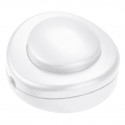Interrupteur 2A 250V~ avec commande au pied pour lampadaire - blanc