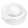 Interrupteur 2A 250V~ avec commande au pied pour lampadaire - blanc