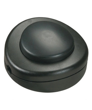Interrupteur 2A 250V~ avec commande au pied pour lampadaire - Noir