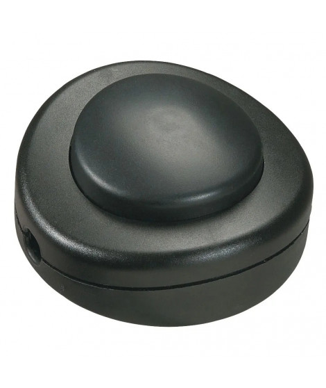 Interrupteur 2A 250V~ avec commande au pied pour lampadaire - Noir