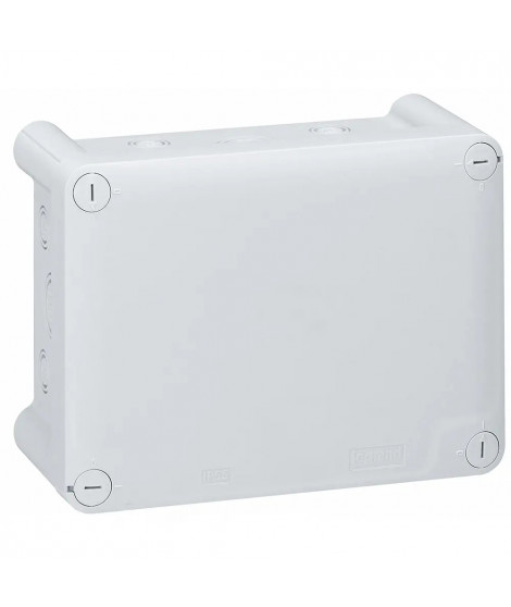 Boîte de dérivation rectangulaire pour presse-étoupe Plexo gris - 180x140x86mm