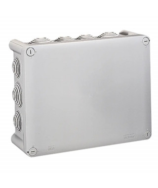 Boîte de dérivation rectangulaire Plexo dimensions 220x170x86mm - gris RAL7035