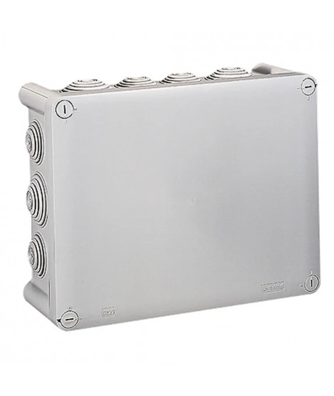 Boîte de dérivation rectangulaire Plexo dimensions 220x170x86mm - gris RAL7035