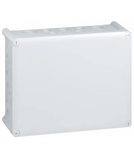Boîte de dérivation rectangulaire pour presse-étoupe Plexo gris - 310x240x124mm