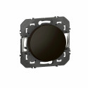 Poussoir simple dooxie 6A 250V~ finition noir - sachet