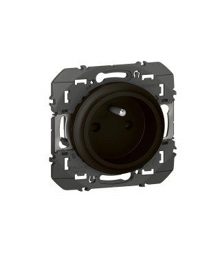 Prise de courant easyréno 2P+T faible profondeur dooxie 16A noir - sachet