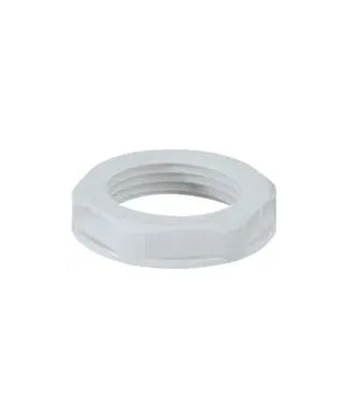Ecrou plastique filetage PG9 pour presse étoupe plastique hexagonaux à embase - noir RAL9011