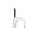 Cavaliers Multifix x 20 - souples - pour câble Ø10mm à Ø14 mm - blanc