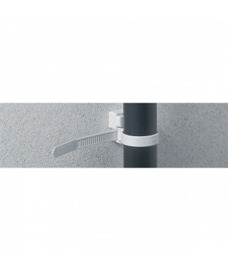 Sachet de 20 colliers à embase - finition gris